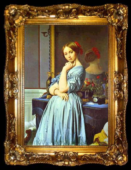 framed  Jean Auguste Dominique Ingres Portrait of Countess D